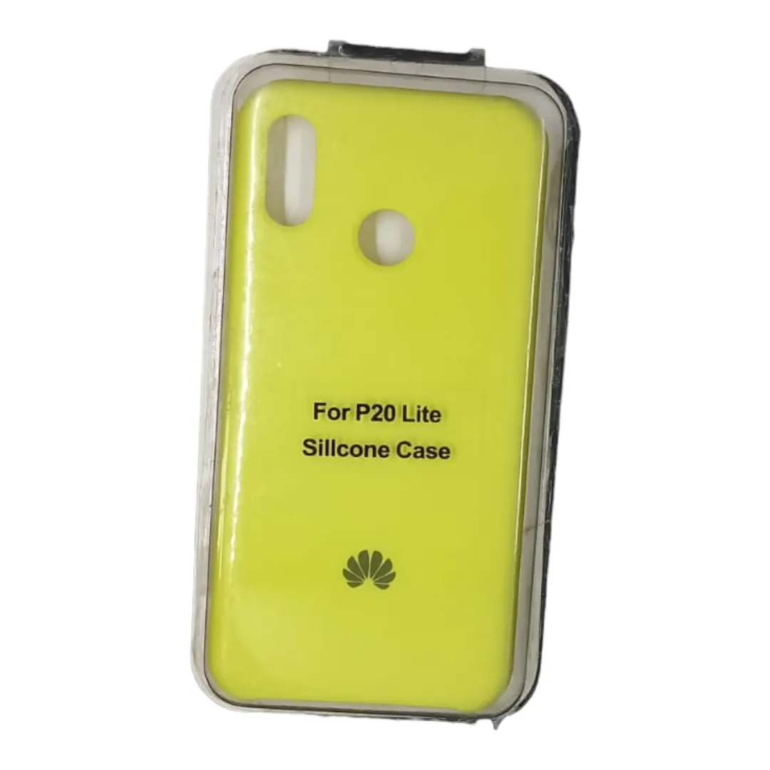 Forro Silicone Case Huawei P20 Lite Amarillo