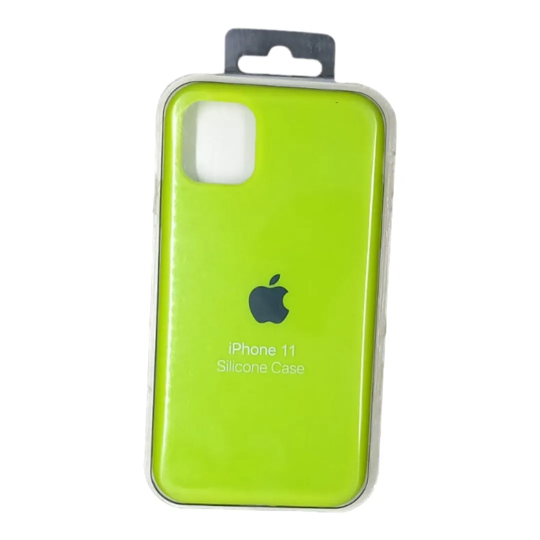 Forro Silicone Case Iphone 11 Verde Neon
