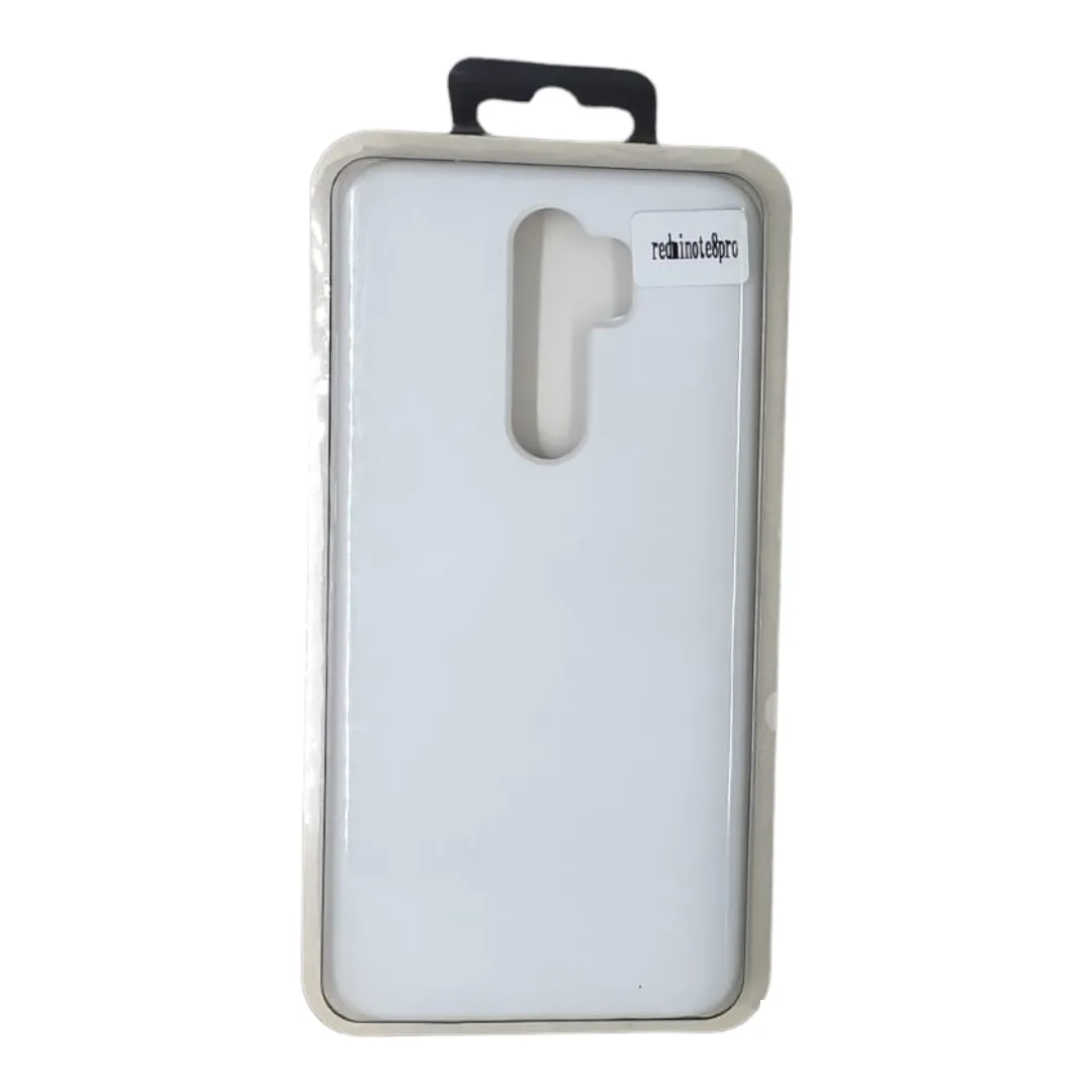 Forro Silicone Case Redmi Note 8 Pro Blanco
