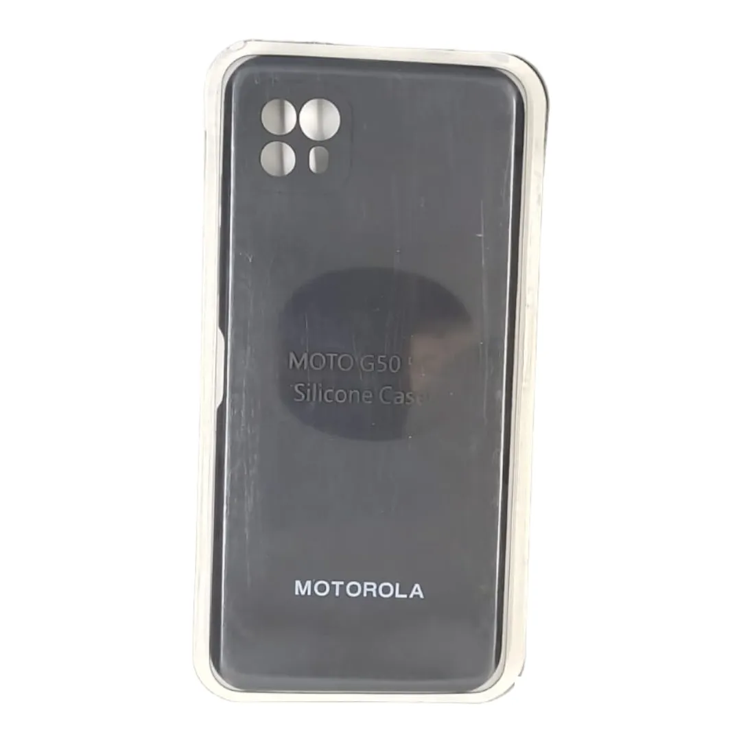Forro Silicone Case Motorola G50 5G Negro