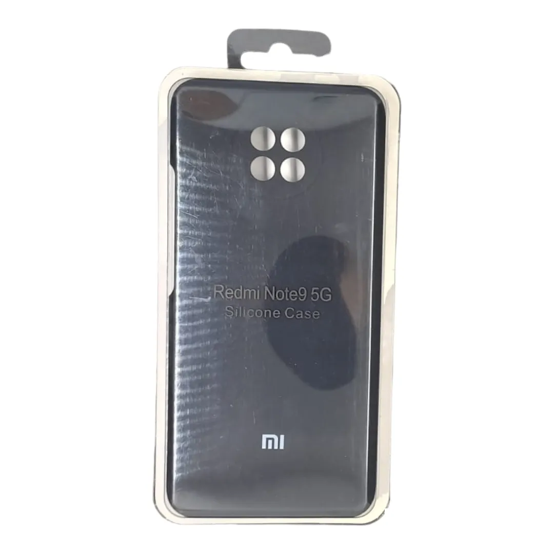 Forro Silicone Case Xioami Redmi Note 9 5G Negro