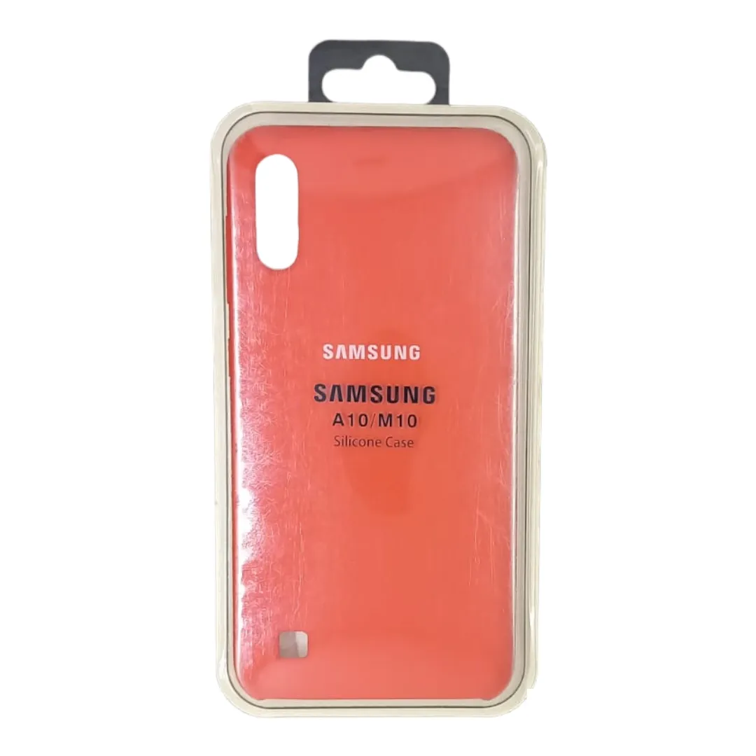 Forro Silicone Case  Samsung A10 Rojo
