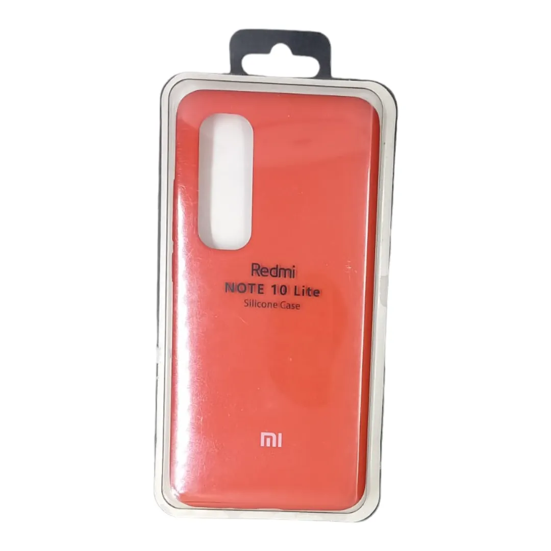 Forro Silicone Case Redmi Note 10 lite Rojo