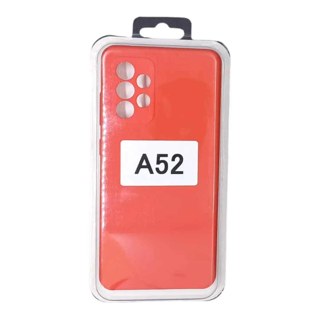 Forro Silicone Case Samsung A52 Rojo