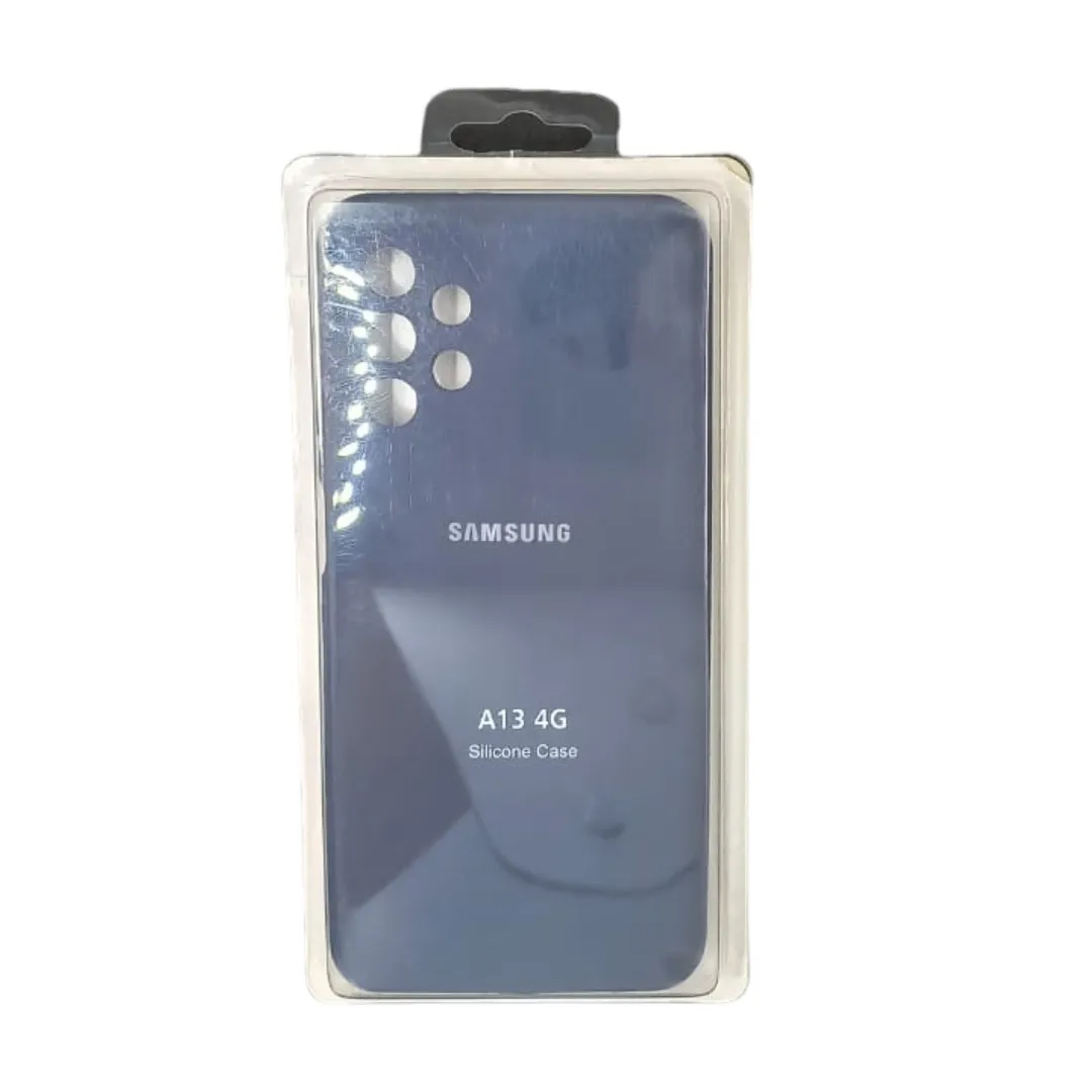 Forro Silicone Case Samsung A13 4G Azul Oscuro