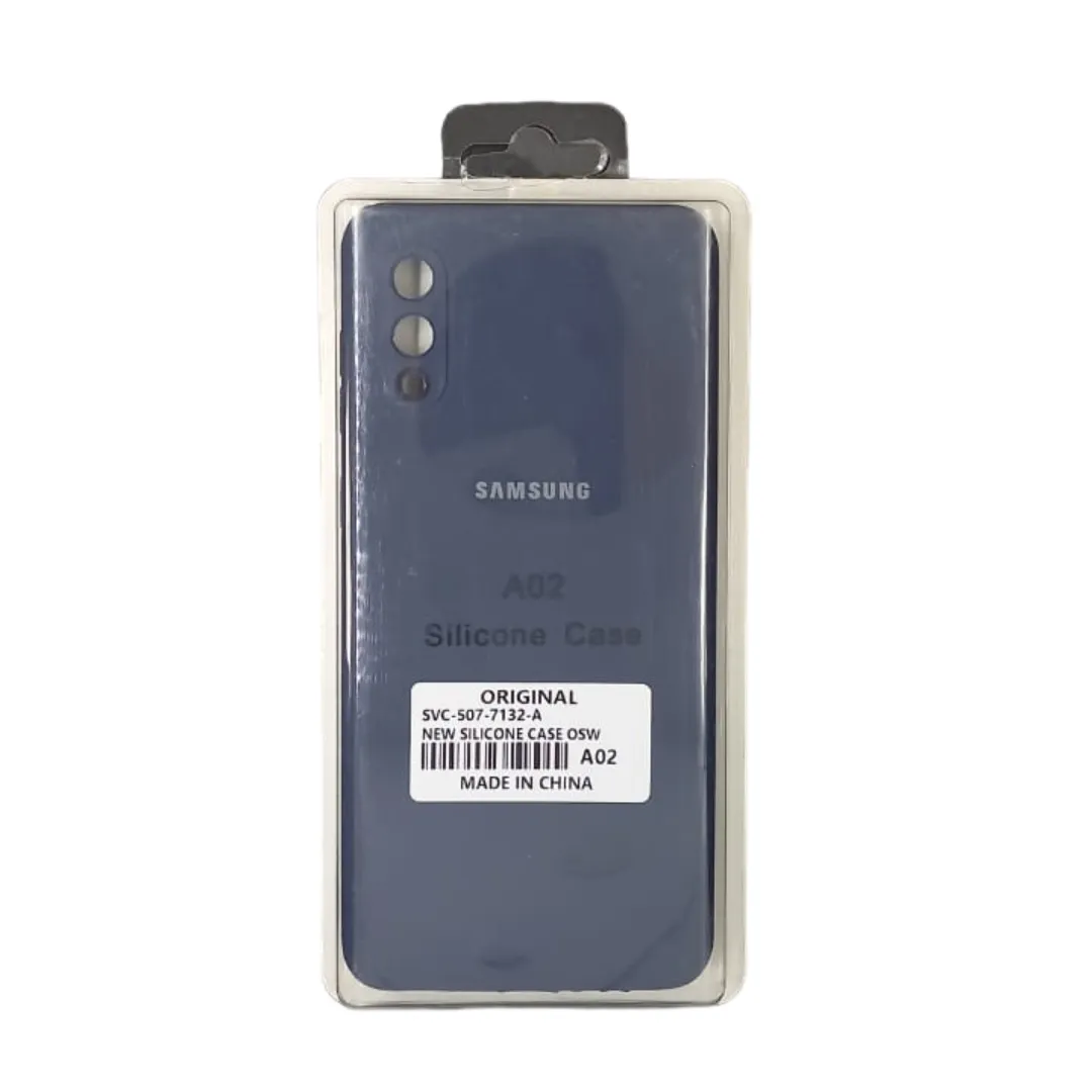 Forro Silicone Case Samsung A02 Azull Oscuro