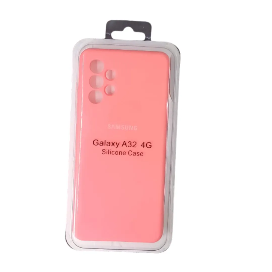 Forro Silicone Case Samsung A32 4G Salmon