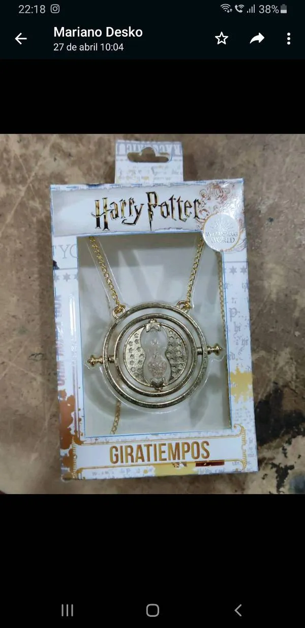 Collar Giratiempo harry potter en caja deluxe original 