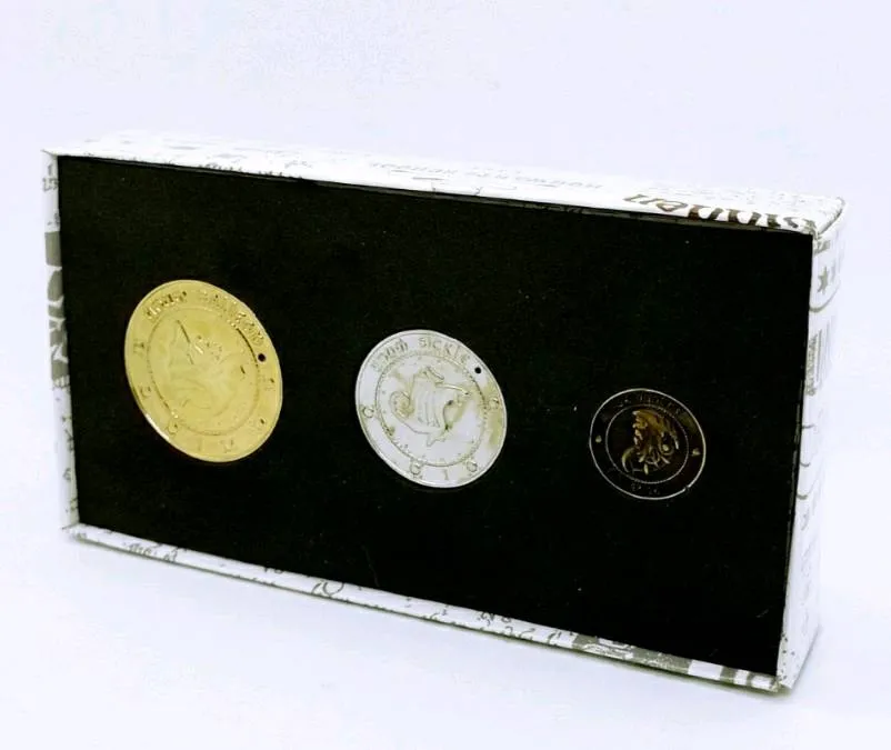 Set monedas de colección Harry Potter original 