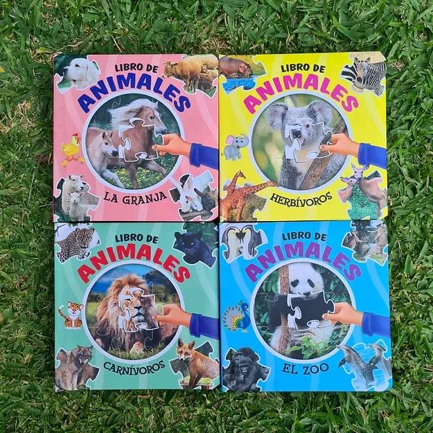 Libro de animales Pack x4(Rompecabezas)