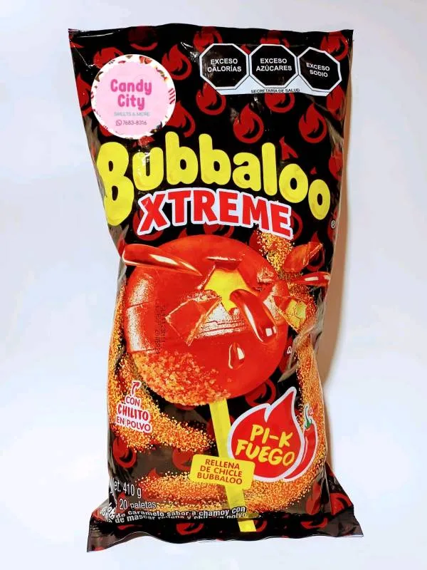 Bubbaloo Xtreme Pi-k Fuego (20 piezas)