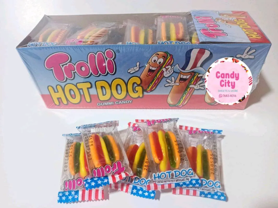 Gomita Hotdog Trolli (30 piezas)