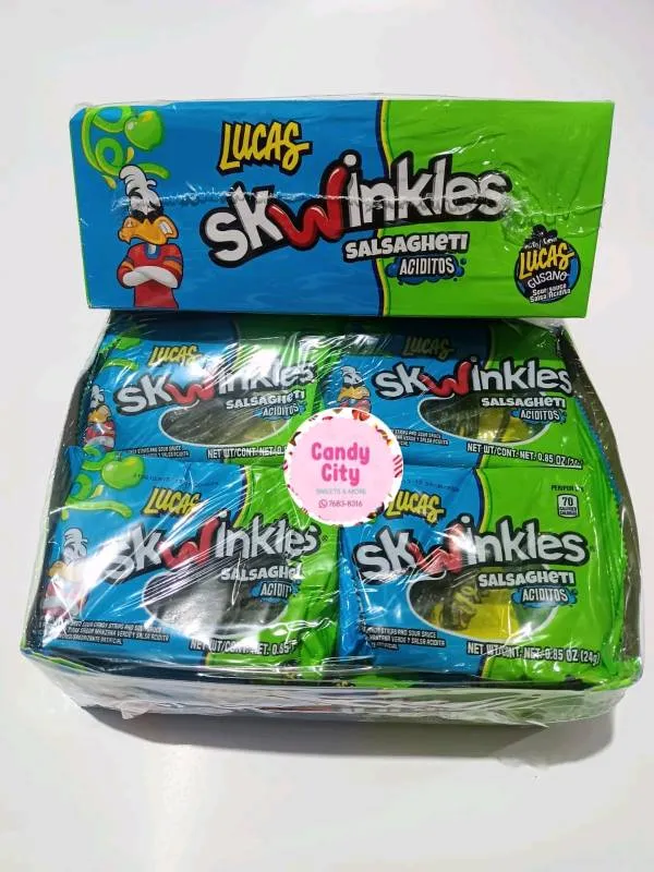 Skwinkles Aciditos (manzana verde) 12 piezas