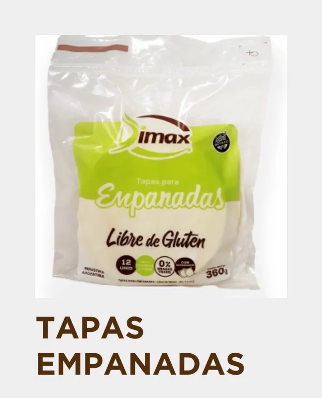 Tapas de Empanadas DIMAX s/TACC 