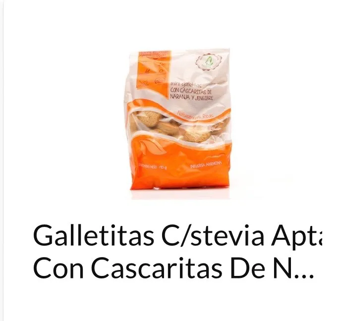 Galletitas c/Stevia apta diabéticos 