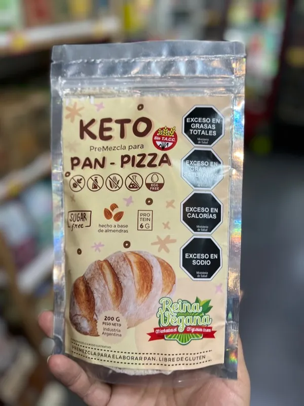 Pan- Pizza Premezcla KETO Reina Vegana