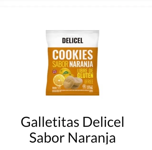 Galletitas Delicell sabor naranja sin TACC 