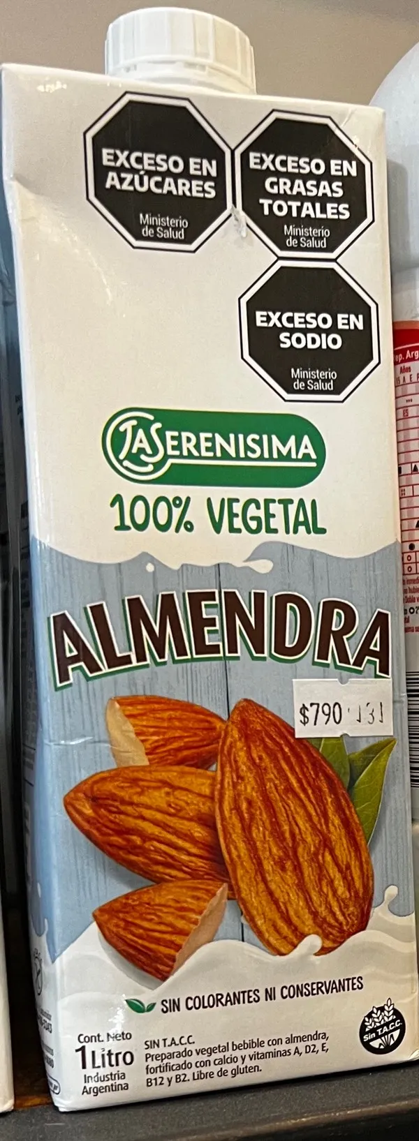 Leche 100 % Vegetal Almendra 