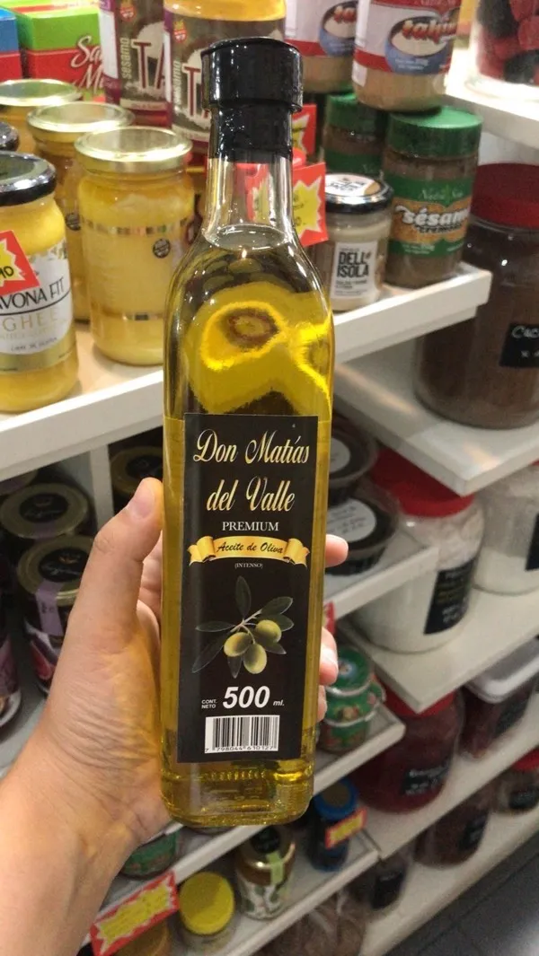 Aceite de Oliva DON MATÍAS DEL VALLE x 500 ml.vidrio