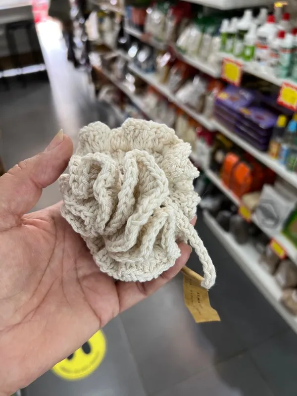 Esponja Tejida al crochet  algodón 