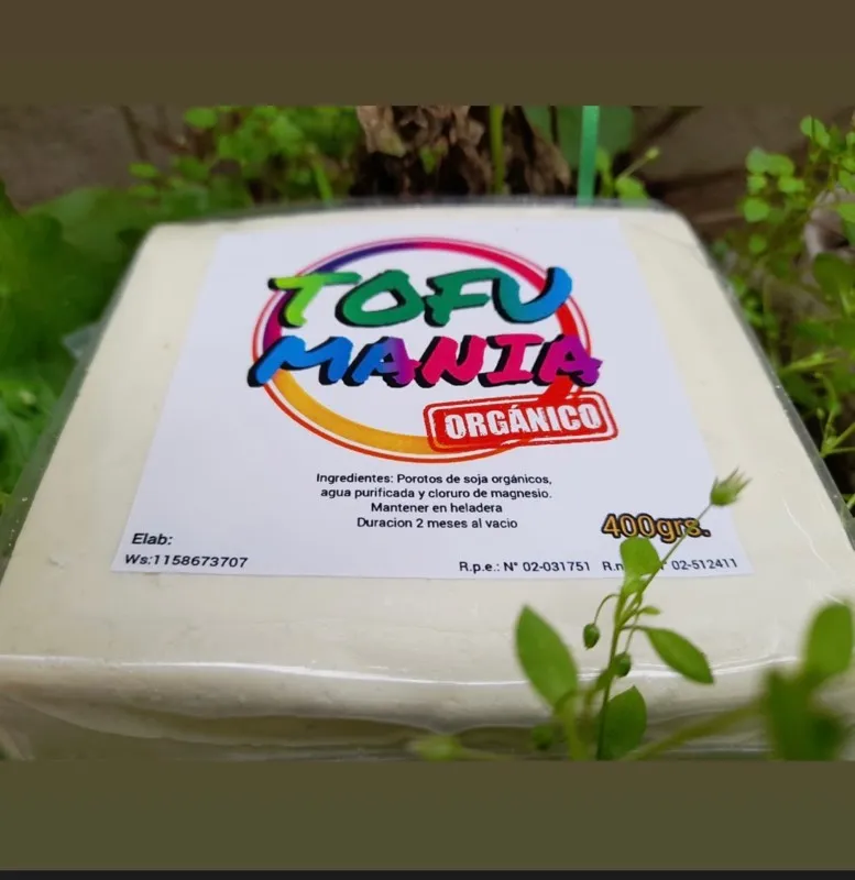 Tofu 100 % orgánico tradicional x 400 grs.