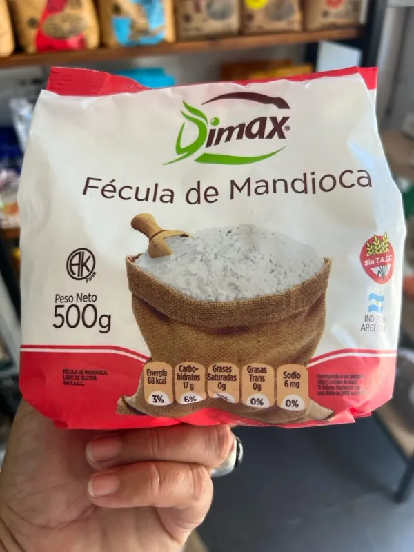 DIMAX Fécula de Mandioca x 500 gr. sin TACC 