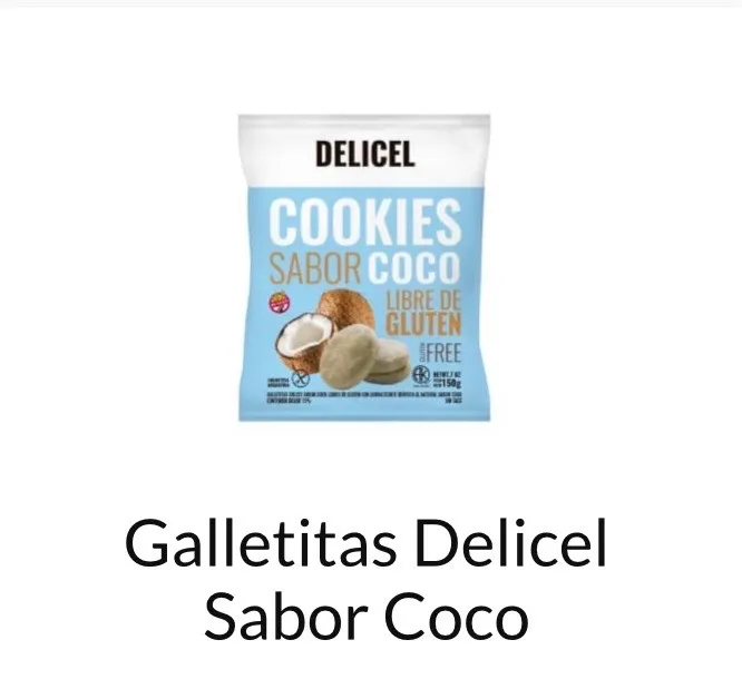 Galletitas Delicell sabor Coco sin TACC 