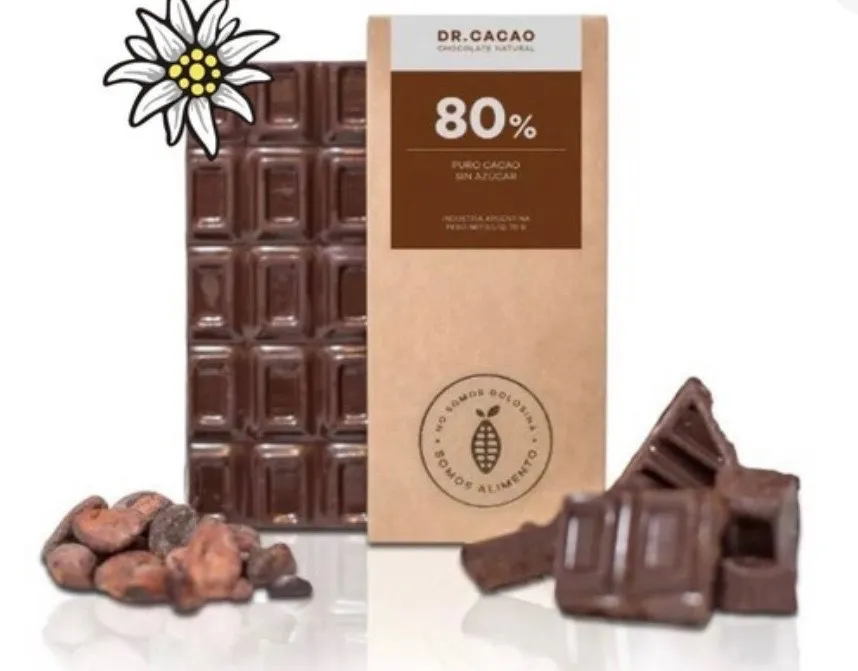 Dr Cacao Barra al 80% c/ XILITOL 