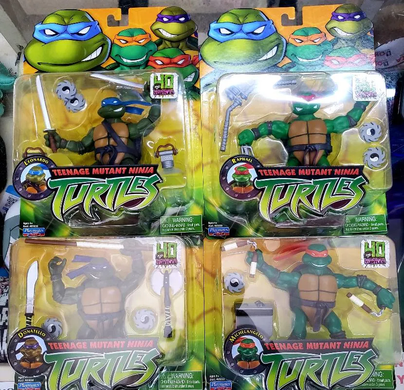 Tortugas Ninja 40 aniv pack x4