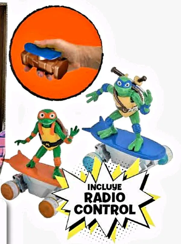 Figuras tortugas ninja grande a control radio