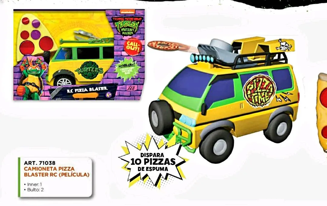 Camioneta pizza tortugas ninja
