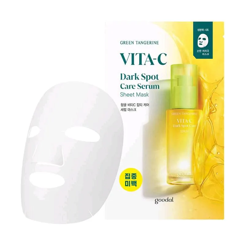 GOODAL,  Green Tangerine Vita C Dark Spot Serum Mask