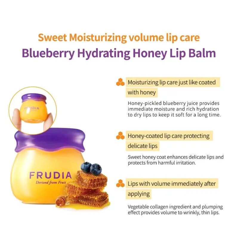 FRUDIA, Blueberry Hydrating Honey Lip Balm