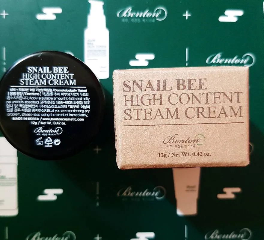 BENTON, Snail Bee high content steam cream 12g