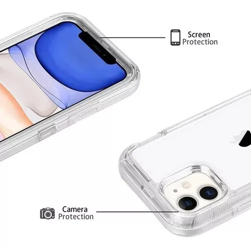 Forro 360 transparente de 3 capaz para iPhone 7Plus/8Plus