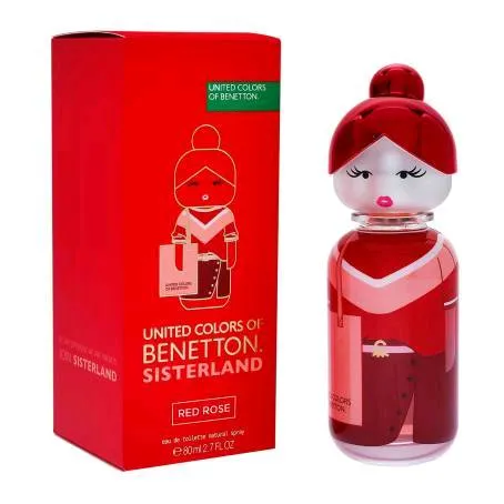 BENETTON UNITED COLOR SISTERLAND RED ROSE 80ML LADY EDT 