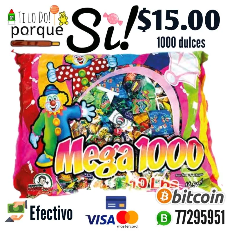 Mega 1,000 dulces para piñata
