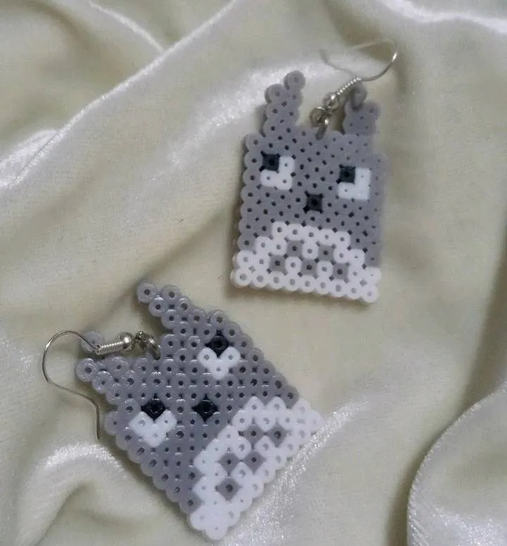 Aretes Totoro Hamma Beads