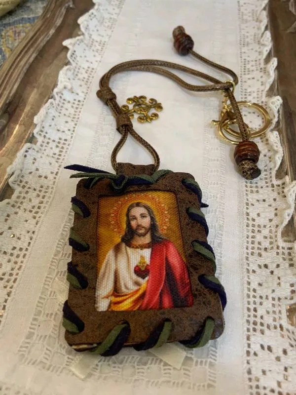 Escapulario - Sagrado Corazón de María / Sagrado Corazón de Jesús