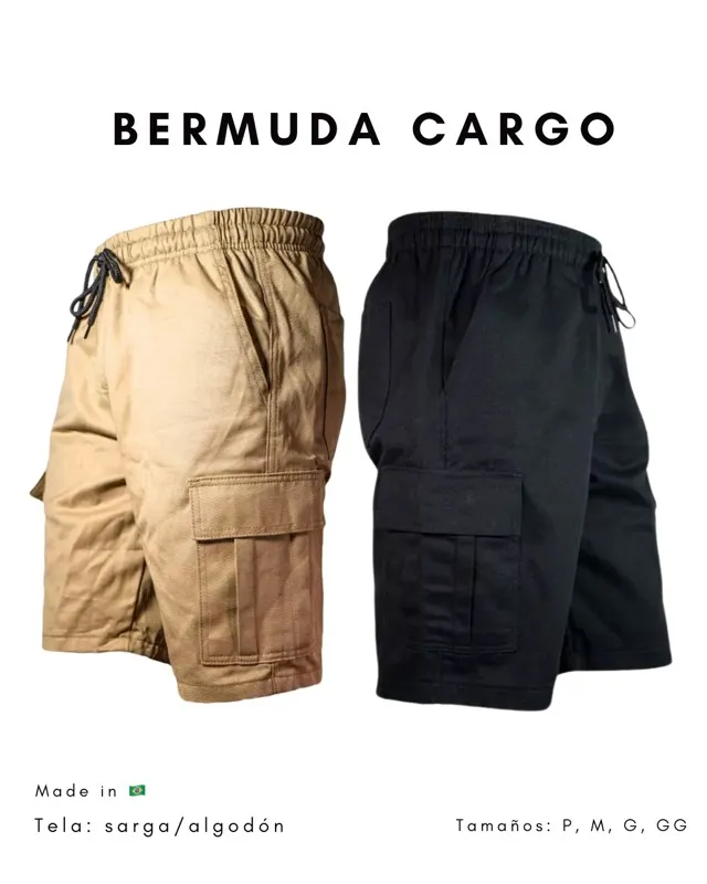 Bermuda Cargo Negro 