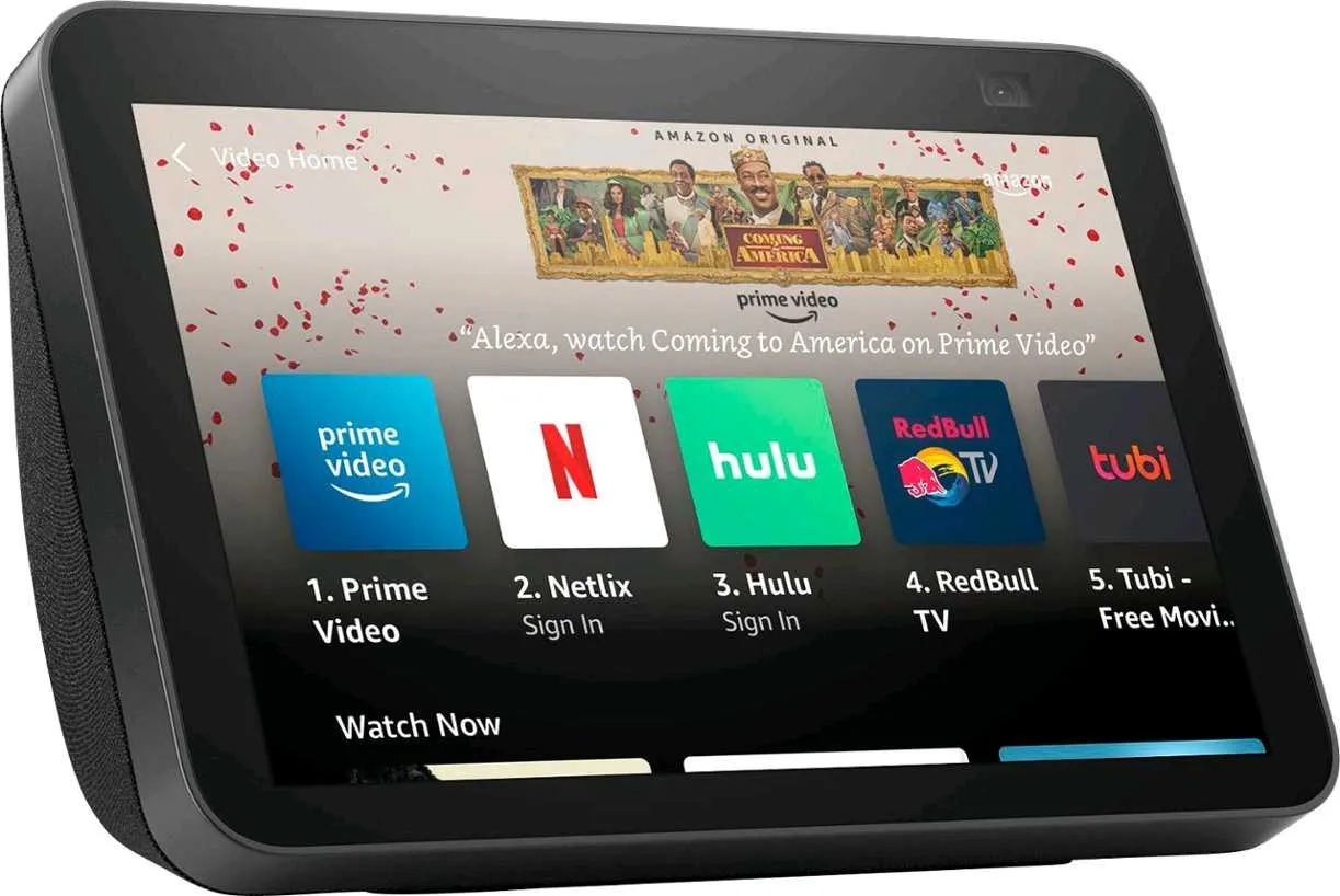 Amazon - Echo Show 8 (2.ª generación, lanzamiento en 2021) | Pantalla inteligente HD con Alexa y cámara de 13 MP - Color carbón