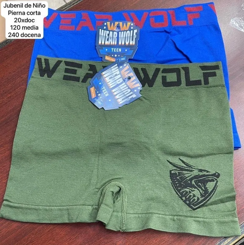 Boxer Wearwolf juvenil (paquete 6)
