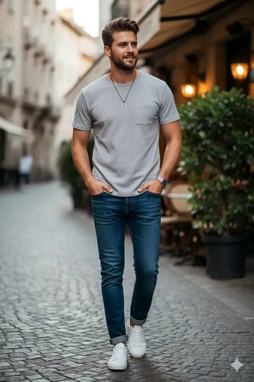 Franela de caballero texturizada en Barquisimeto