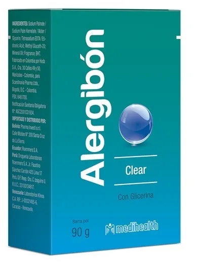 Jabon Alergibon Clear Glicerina 90 Gr