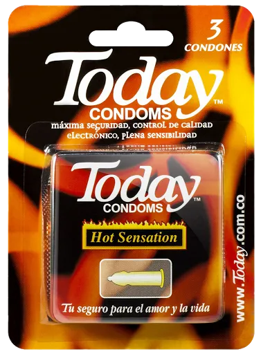 Preservativo Today Hot Sensation 3 Uds