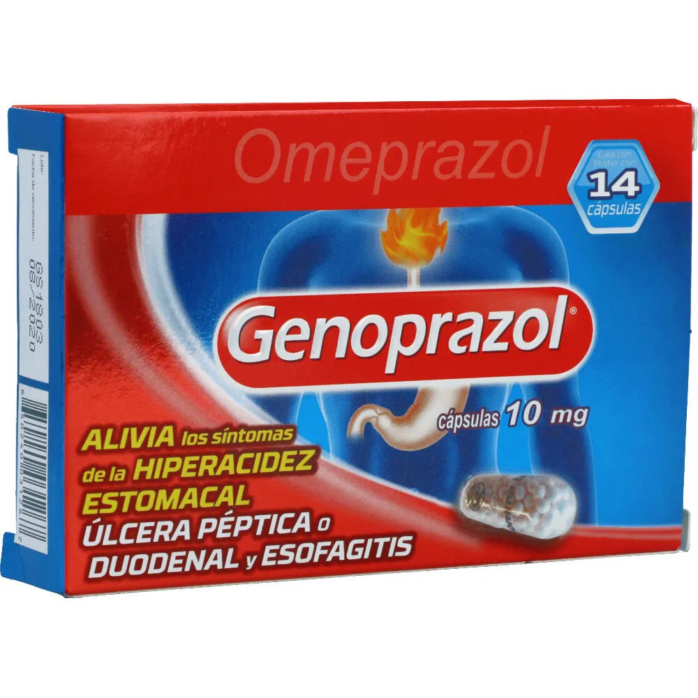 Genoprazol 10 Mg 14 Capsulas