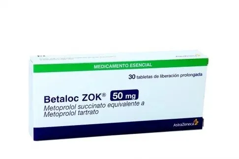 Betaloc Zok 50 Mg 30 Tabletas