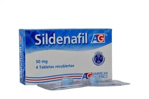 Sildenafil 50 Mg 4 Tabletas Ag