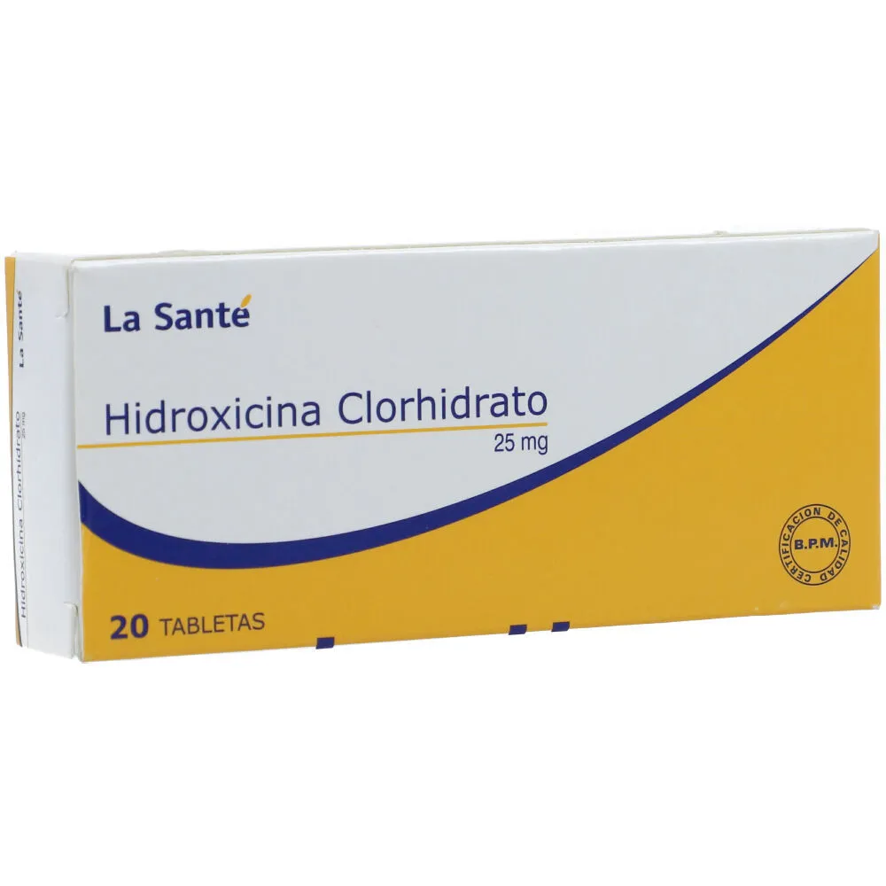 Hidroxicina 25 Mg 20 Tabletas Ls