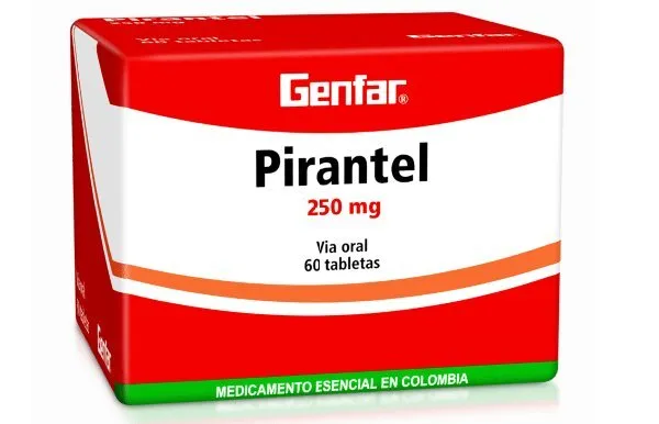 Pamoato Pirantel 250 Mg 60 Tabletas Gf